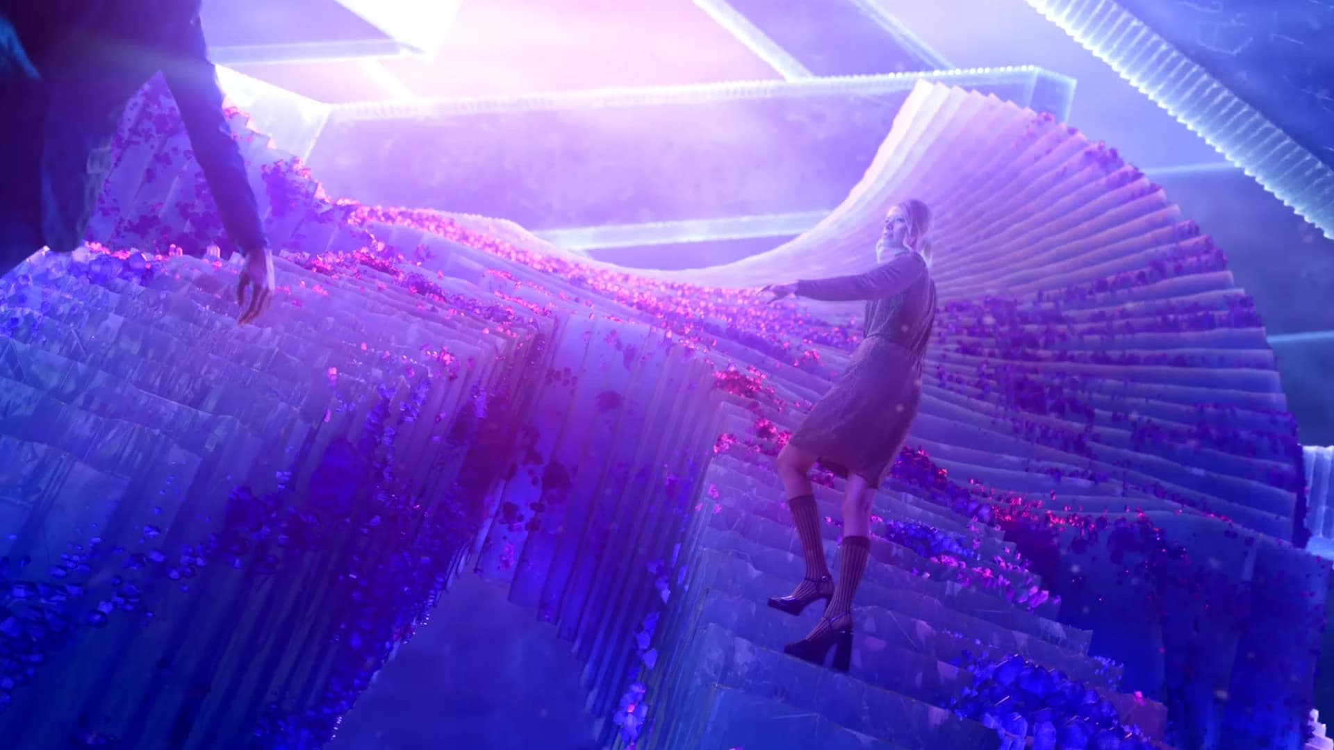 Couple CGI Frozen Stairs