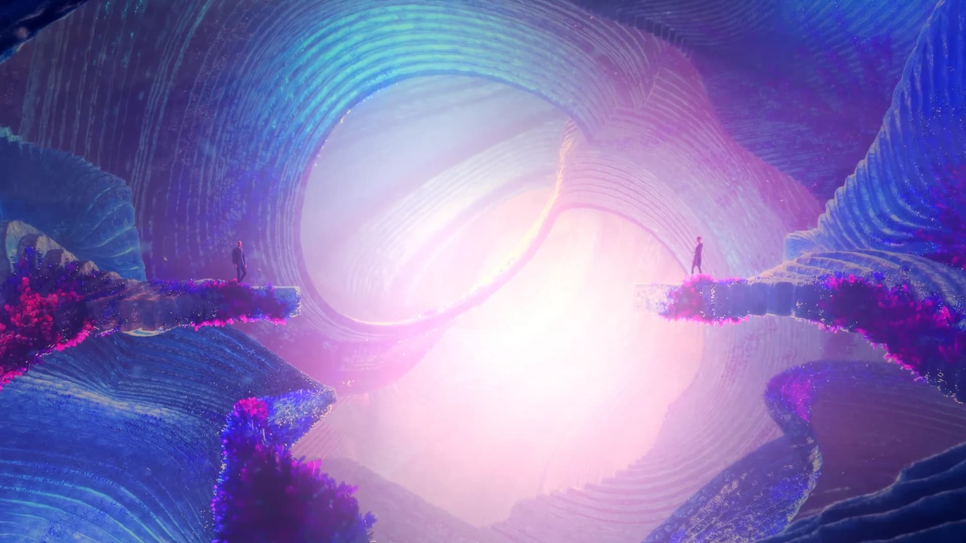 Couple In Dreamscape Full CGI Environment