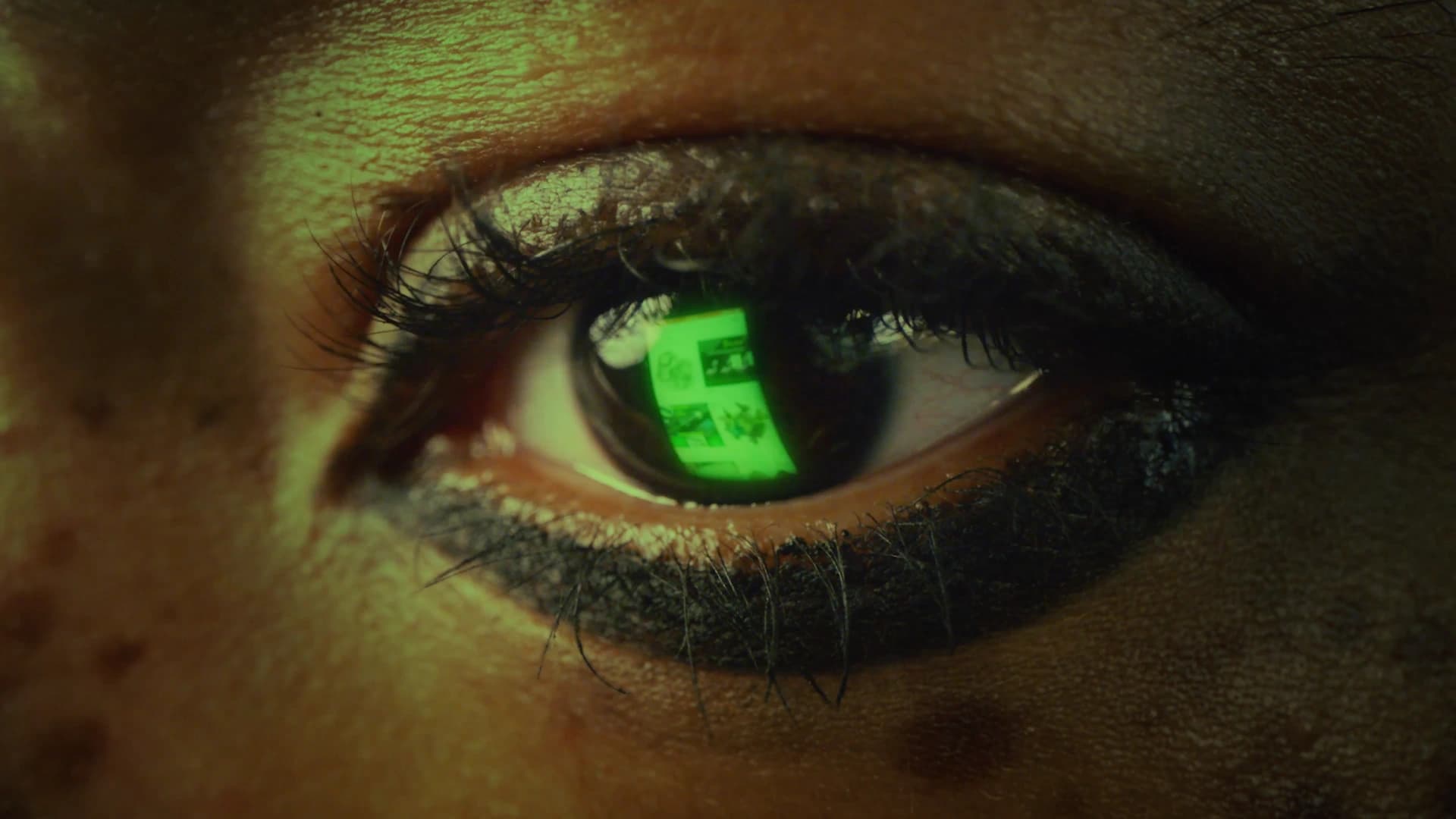 Screen Reflection In The Eye Compositing