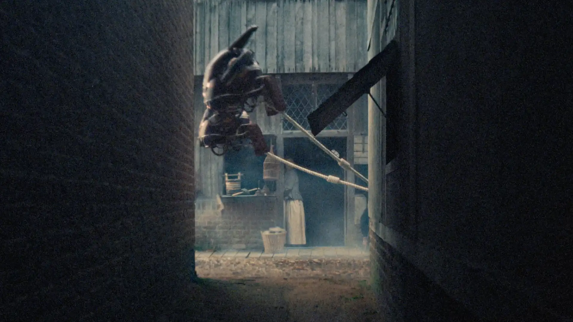 Driving Around 08 Drone Fleeing Alley Vfx 18th Century Costume Drama Nervous Fx Vfx