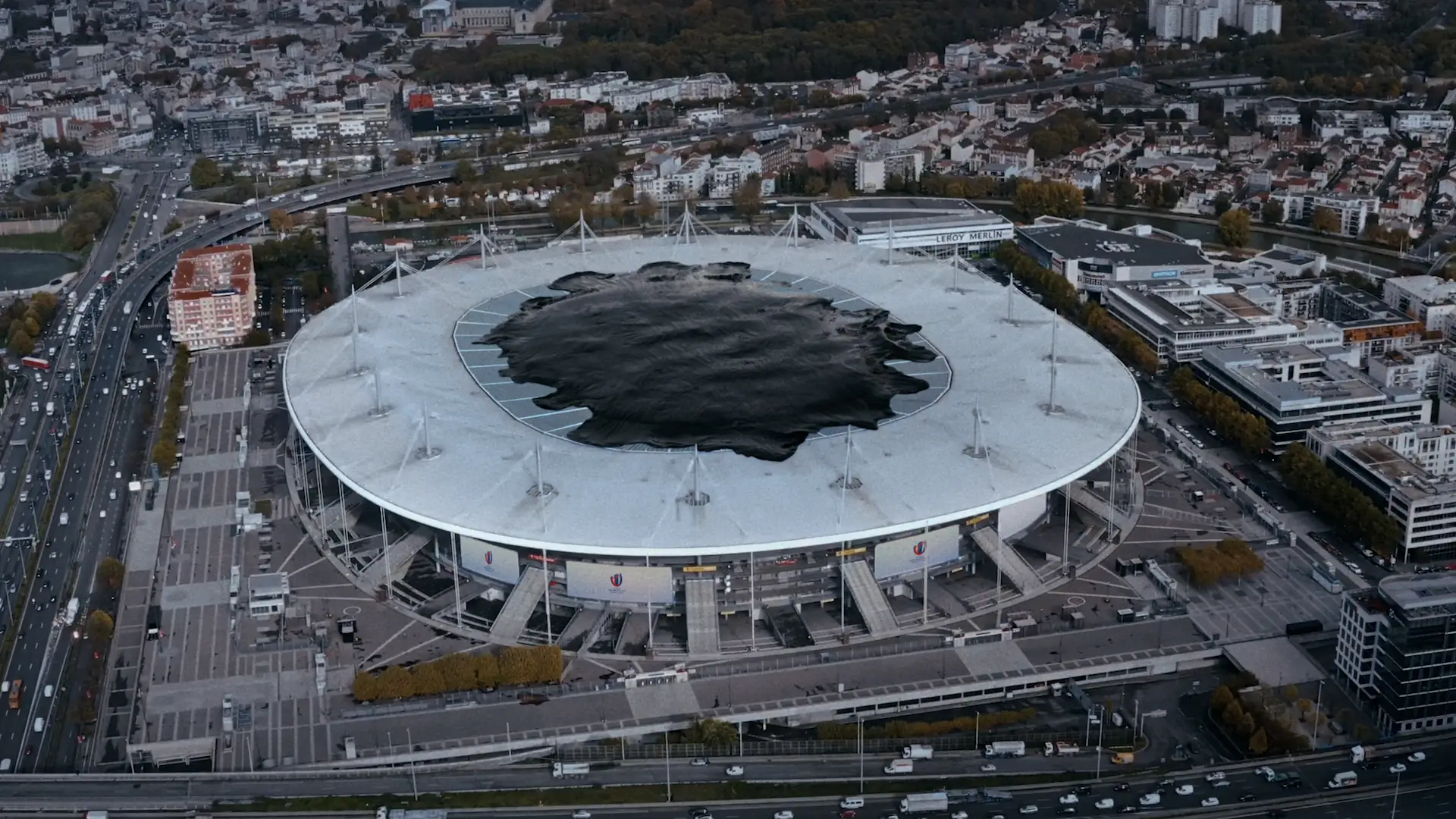 Greenpeace 15 Flowing Liquid Stadium Oil Spill Fluid Simulation Vfx Fx Nervous Fx Vfx