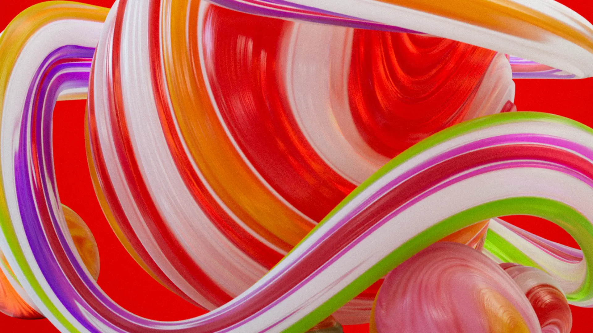 Vodafone Candy 17 Candy Visual Abstract Smooth Cgi Visual 3d Animation Nervous Fx Vfx