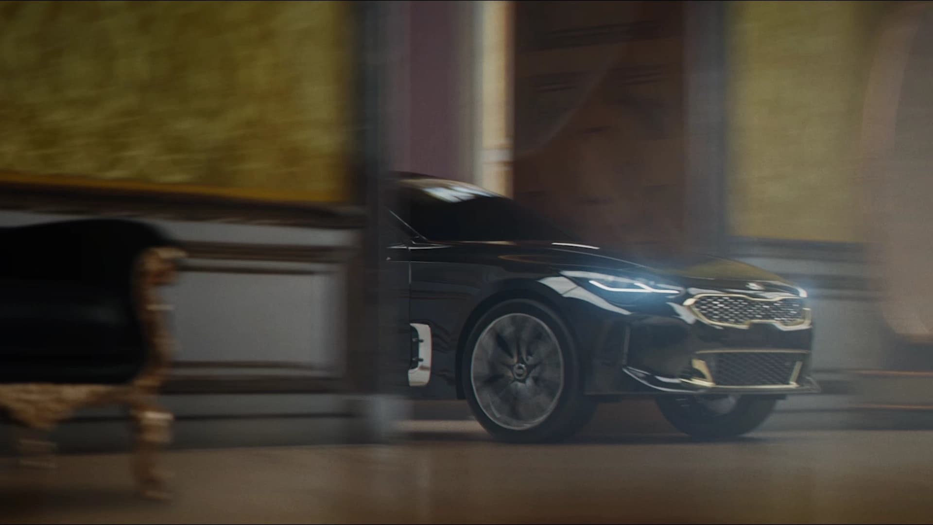 Car Racing In Museum Full CGI